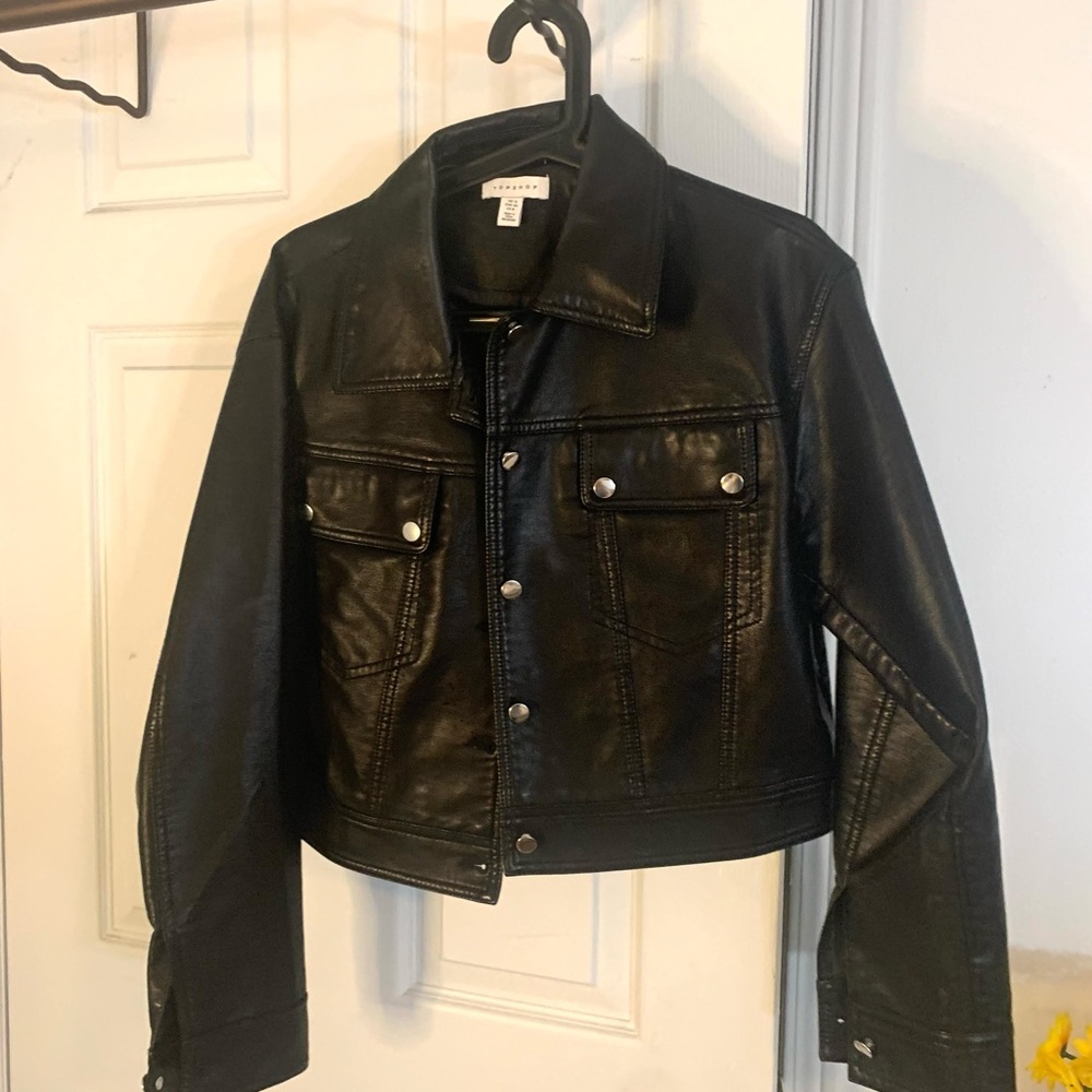 Top shop leather jacket